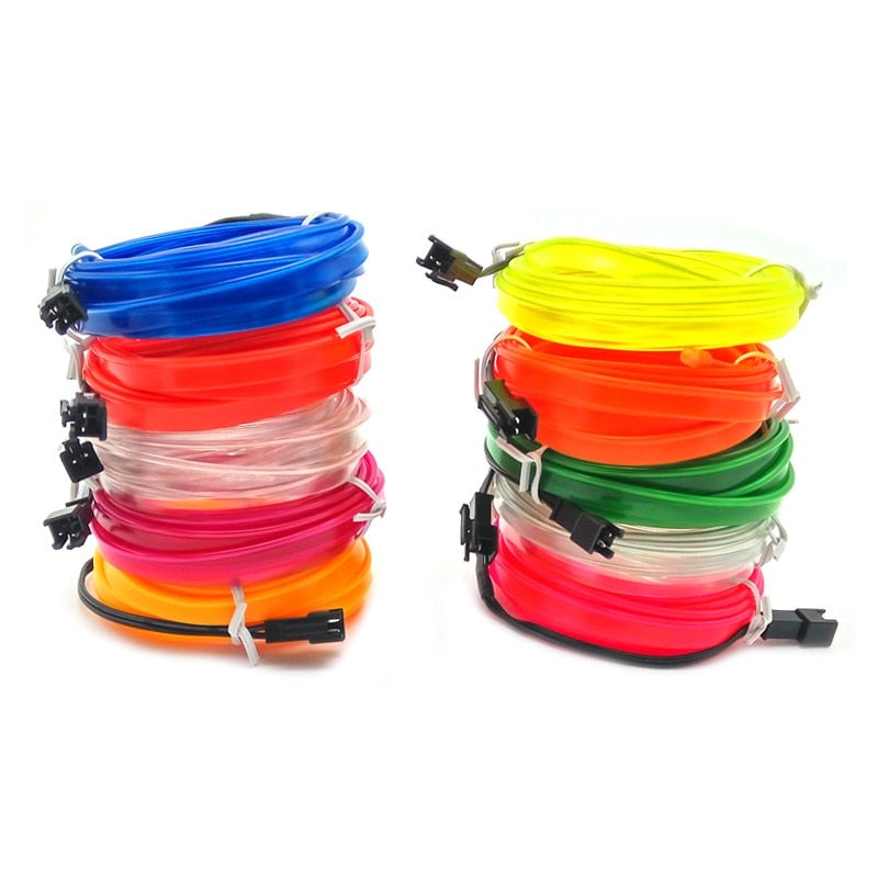 LED-ljusslinga för bil och fest – vattentät USB-belysning (12V)