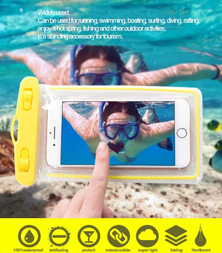 Vattentätt mobilfodral – perfekt för pool, strand och äventyr