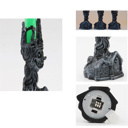 Halloweendekoration – simulerande ljus för kuslig stämning