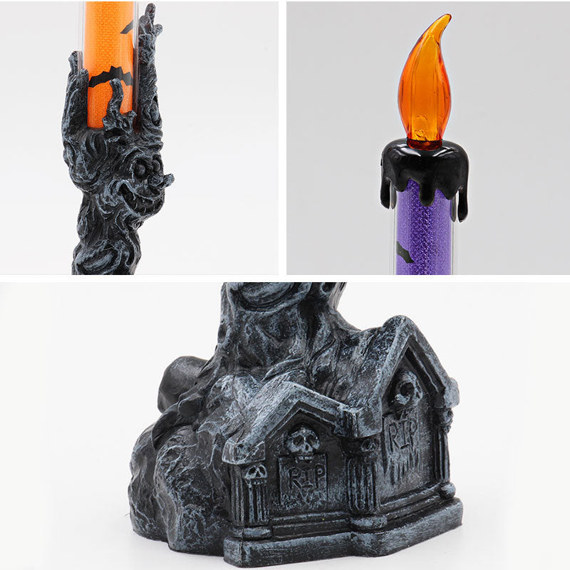 Halloweendekoration – simulerande ljus för kuslig stämning