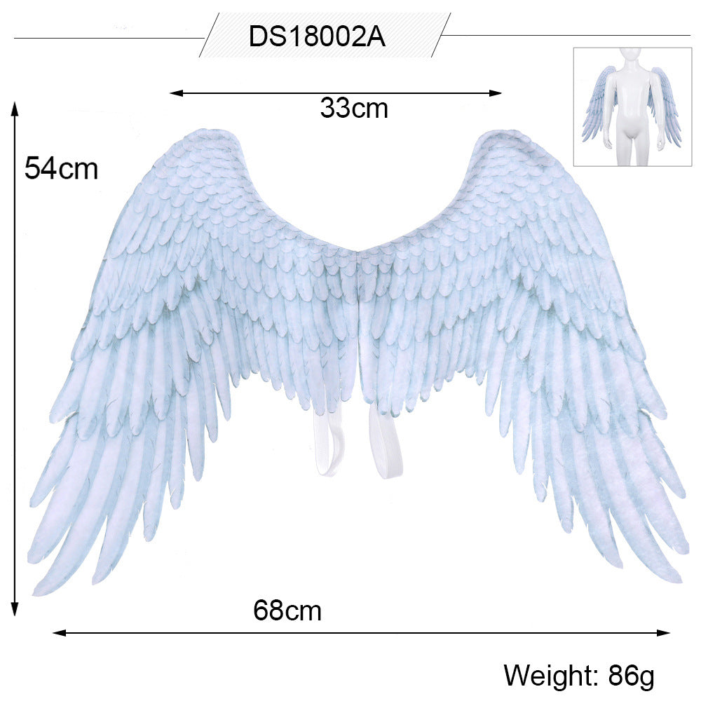 Halloween- och festvingar i 3D – ängelvingar för barn 5–10 år